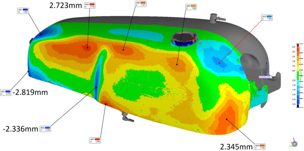 Aermacchi tank 3D compare