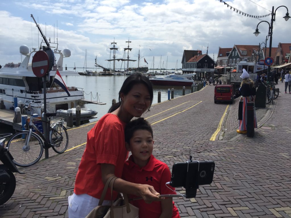 Our only photo of the seaside of Volendam. Wish we took more.