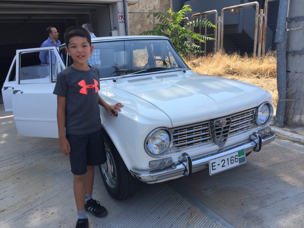 Jake says the car is cute.