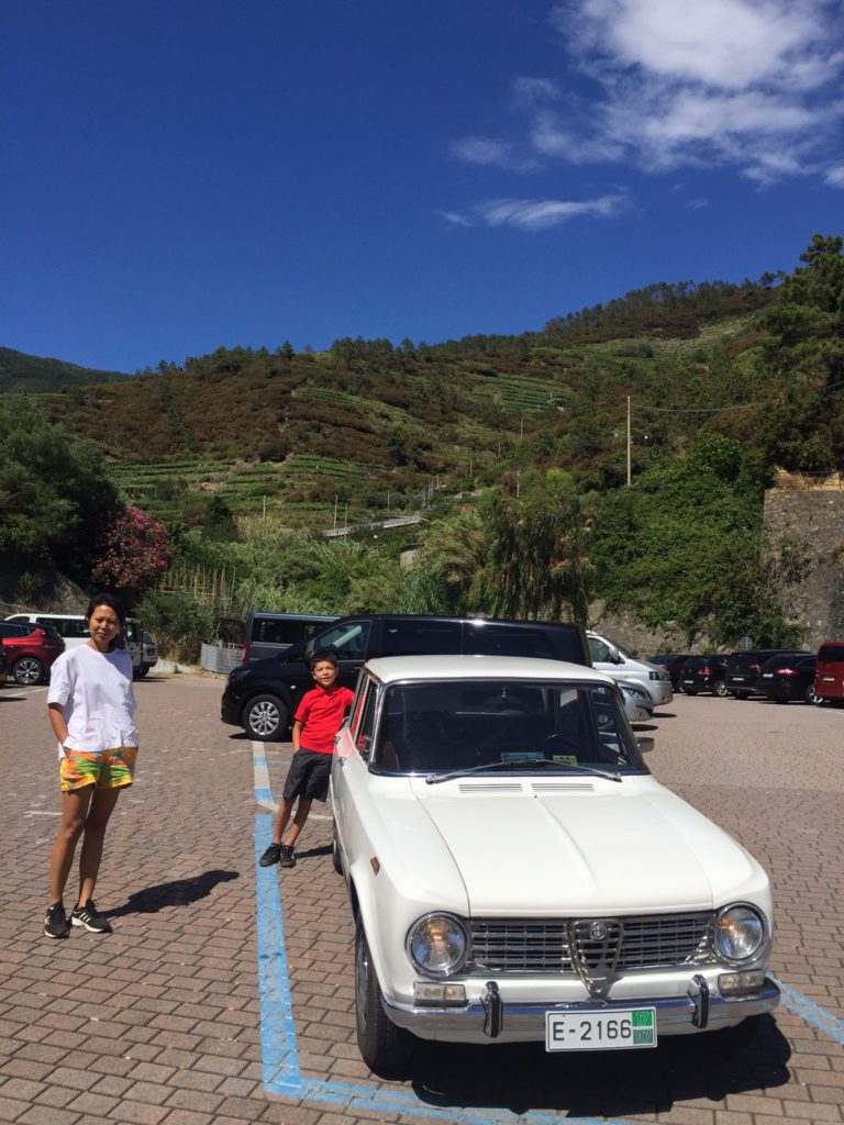 Public parking in Manarola, then you walk down hill a few hundred meters to your hotel.