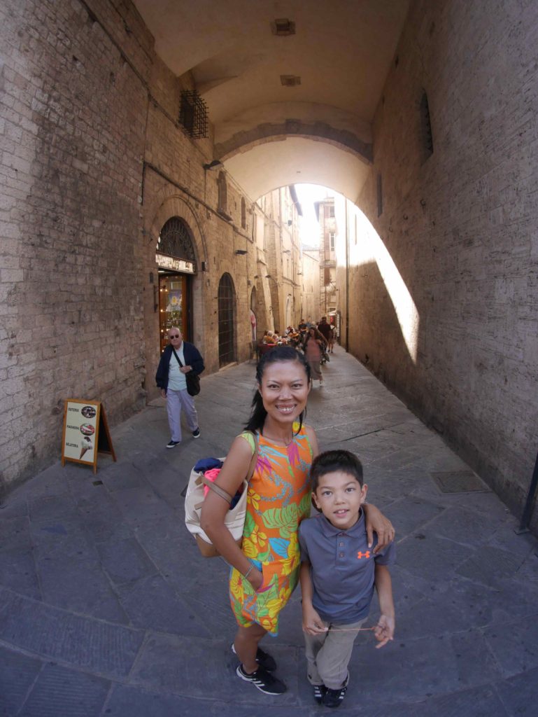 The alley leading to our hotel.