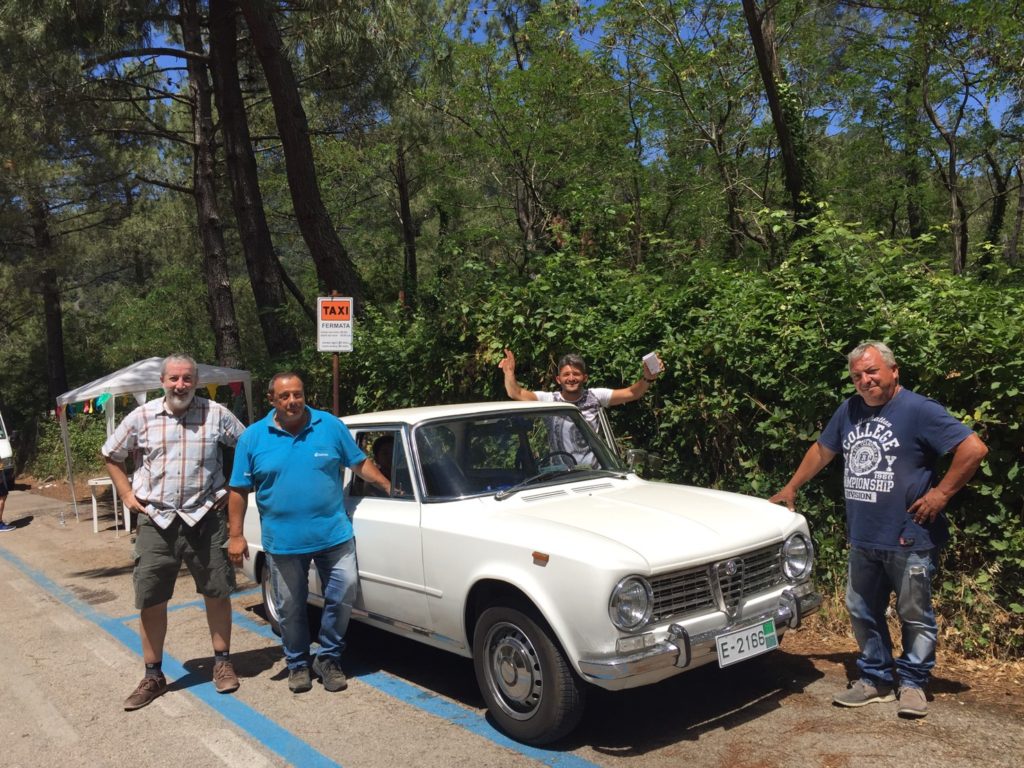 The Vesuvius Parking Crew. We got spot #1.