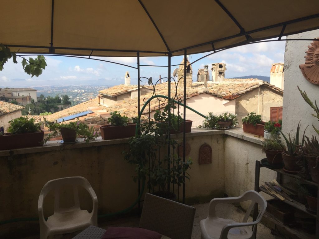 Albergo Anna porch on guest room.