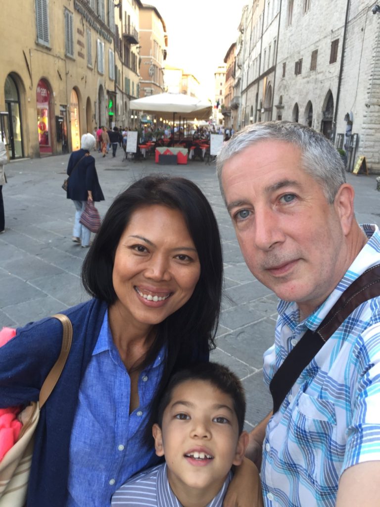 The main shopping street in Perugia.