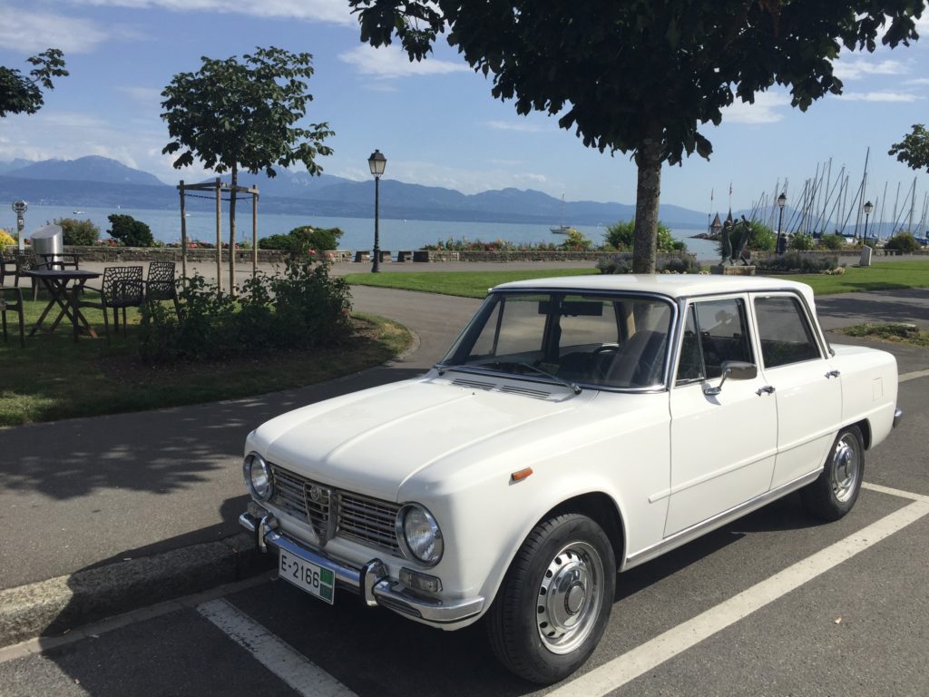 Parking in Morges #2. Nice view of Lake Geneva.