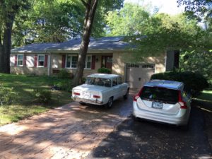 Dad's house in Severna Park. Notice his license plate?