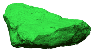 3D scan data of a rock laser scanned with Creaform Metra. Very high resolution.