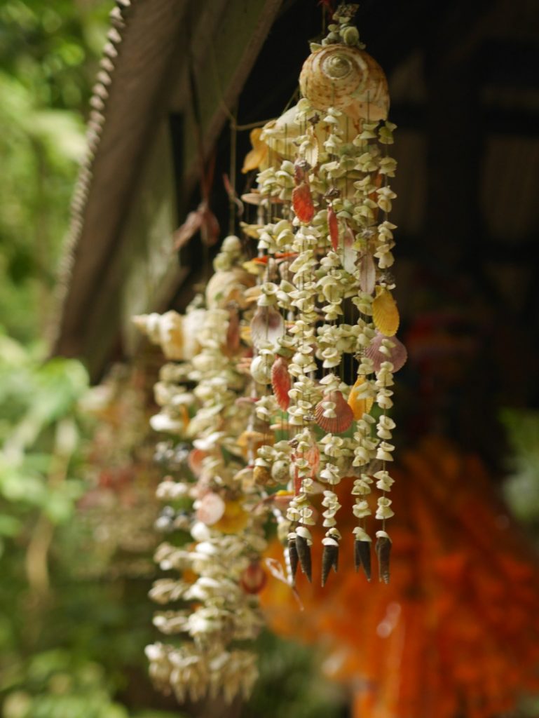 Hanging from the shrine's roof at Thanbok Khoranee National Park.