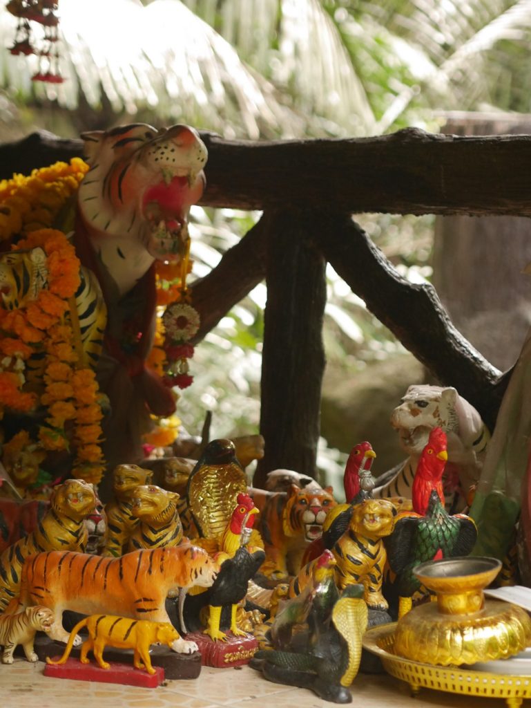 Lovely gifts left at the shrine in Thanbok Khoranee National Park.