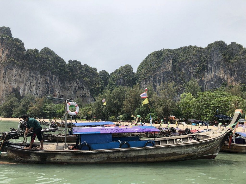 Typical boat at Railay Beach.