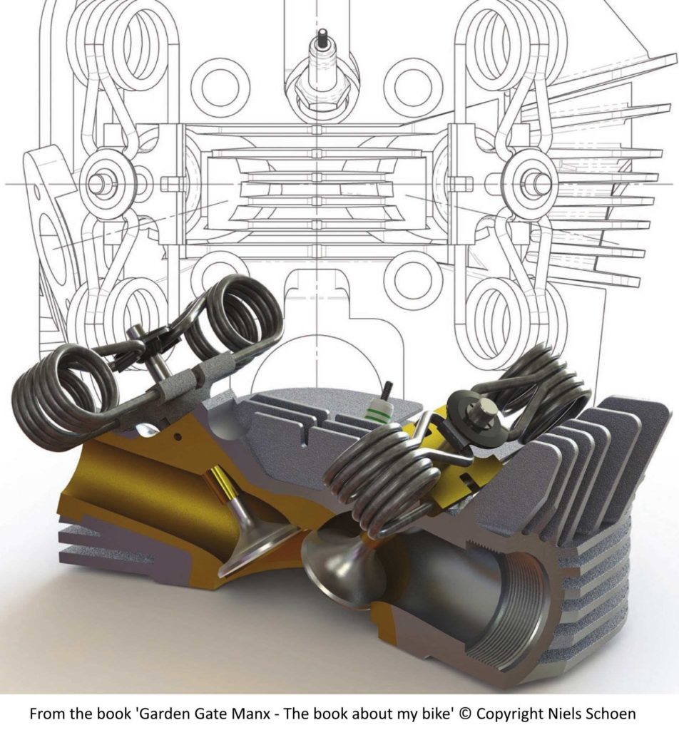 Norton Manx cylinder head - page 44 - reverse engineering in SolidWorks