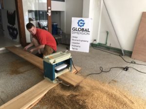 Most lumber is sold pretty rough, so a thickness planer is a must.