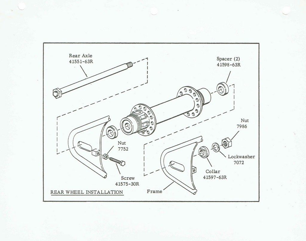 Details of rear frame assembly.