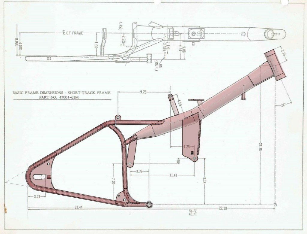 Our frame superimposed on the drawing, simple.