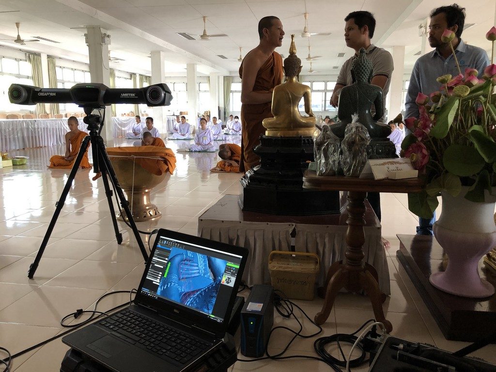 While scanning, it was quite active with monks meditating.