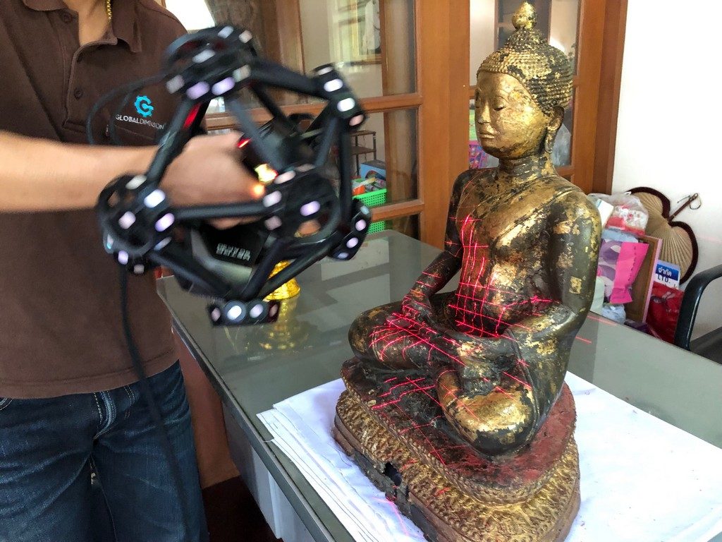 3D scan Creaform Metra Buddha by Global Dimension