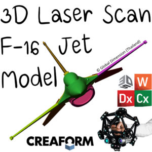 F-16 scanned model using Creaform, Geomagic, DesignX, Wrap,SolidWorks