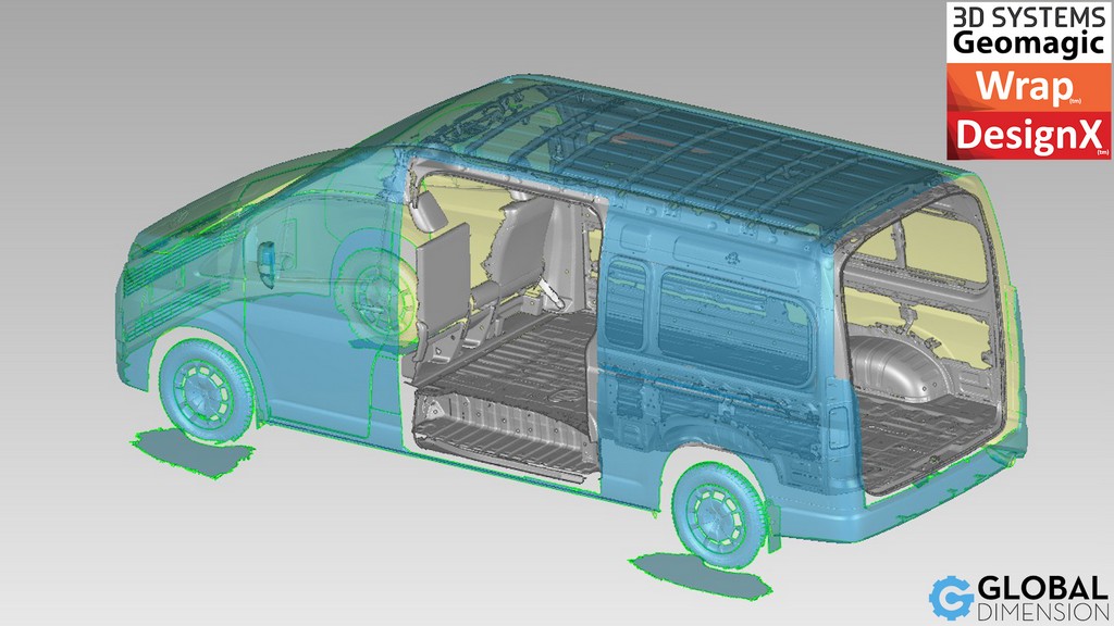 Global Dimension Thailand use 3D Systems Geomagic DesignX and Wrap in our Bangkok Thailand Office. Creaform laser scanner.