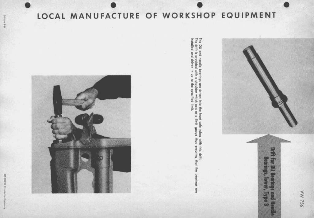 How do you use ‘Drift for DU bearings and needle bearings, lower, Type 3 (VW756)’?