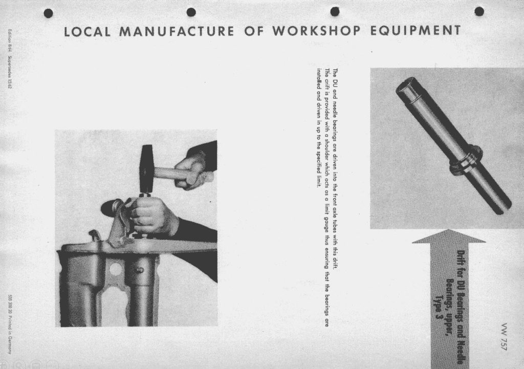 How do you use ‘Drift for DU bearings and needle bearings upper, Type 3 (VW757)’?