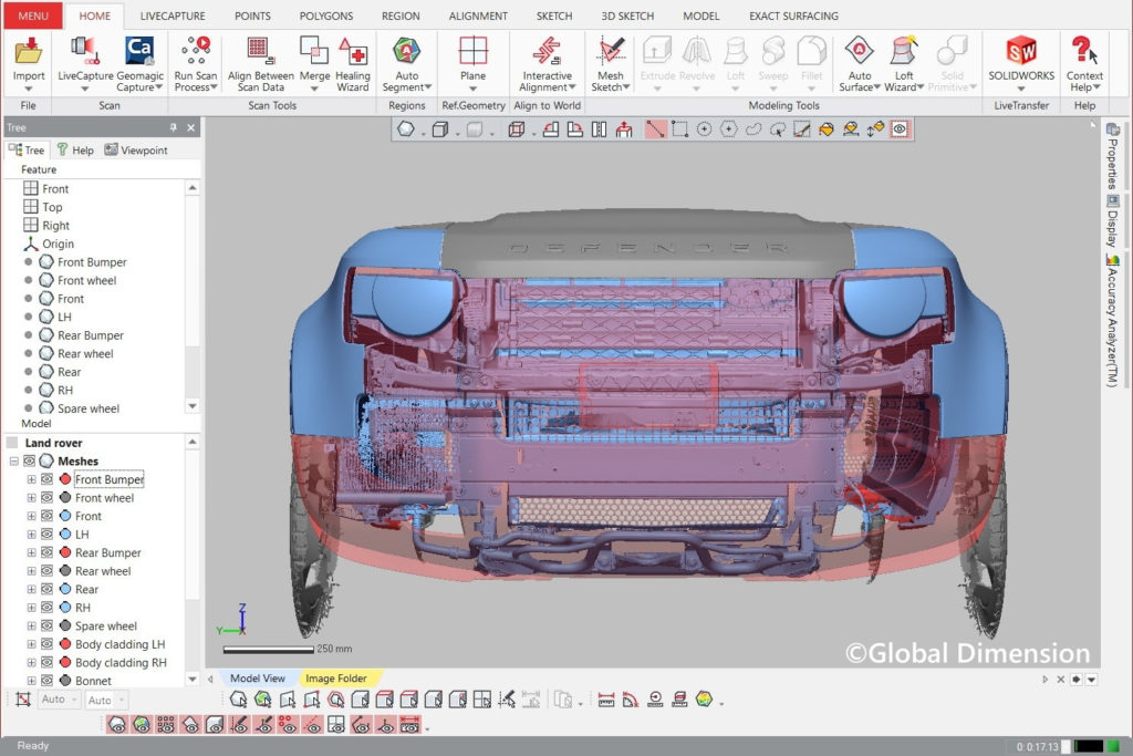 3D Systems Geomagic DesignX and the Land Rover Defender 2020.