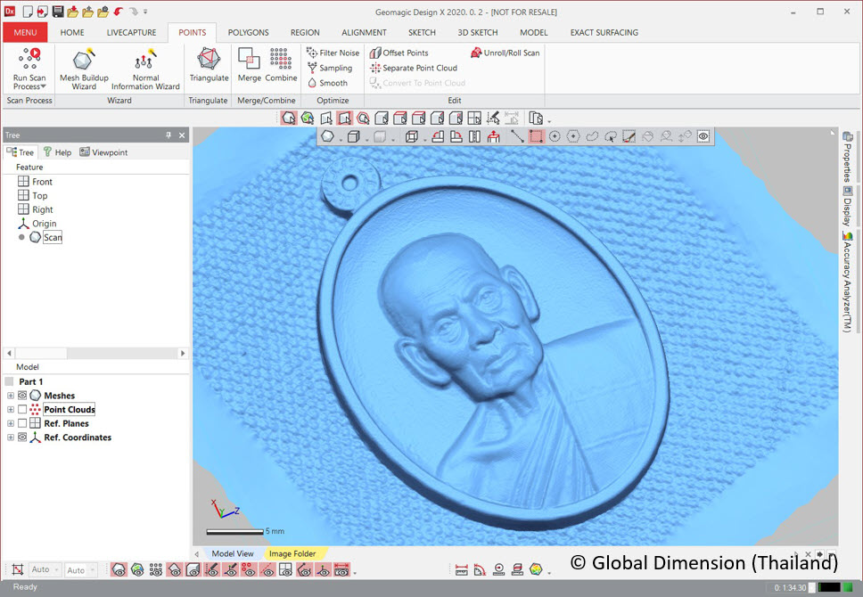 3D Systems Geomagic DesignX, SolidWorks, and the amulet of Luang Phor Phat