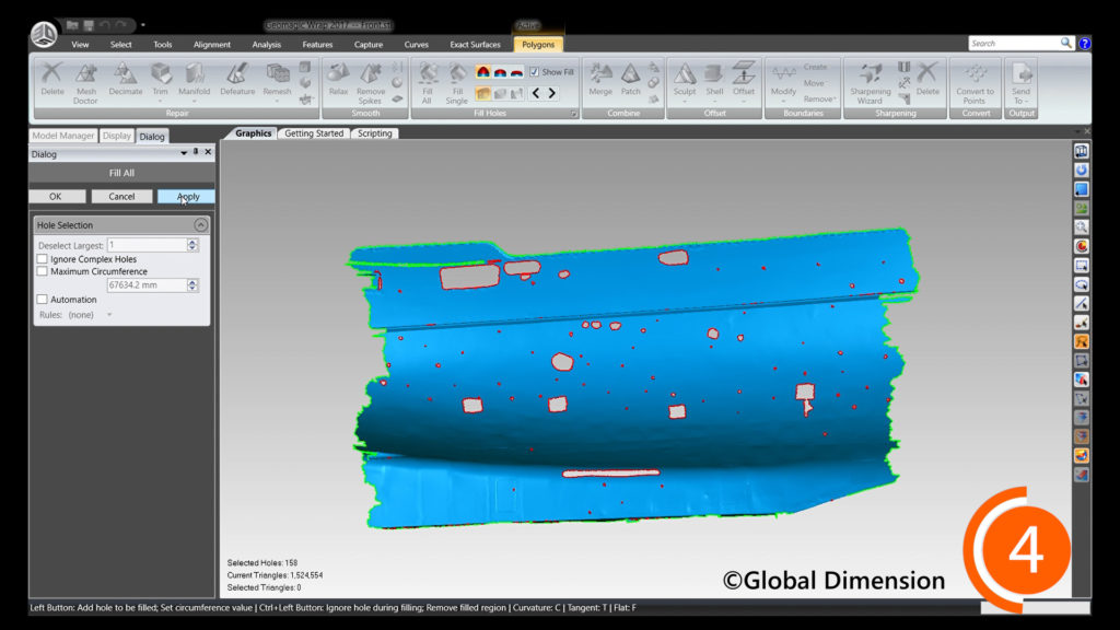 We used Creaform Metra for 3D scanning, 3D Systems Geomagic Design X, Wrap, and Solidworks.