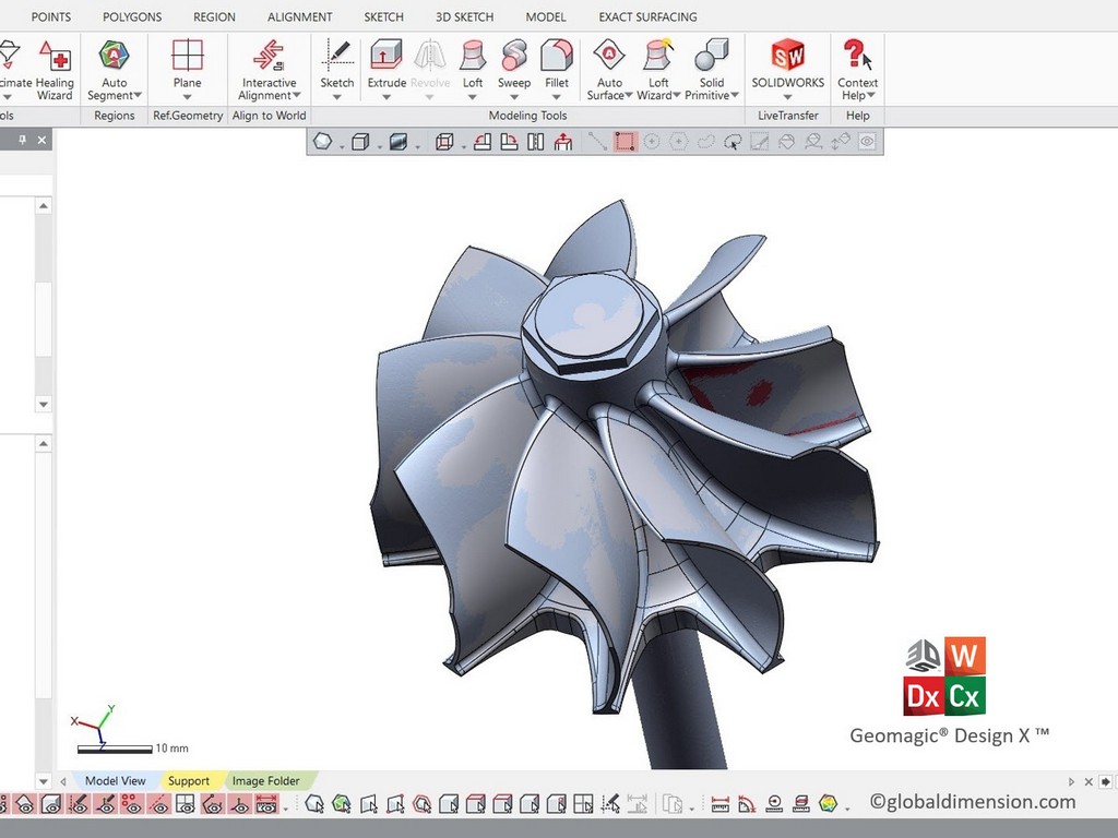 เราใช้ Solidworks, Geomagic DesignX จากค่าย 3D Systems, Creaform Metra และ Creaform C-track อีกทั้งยังมี Faro Quantum arm และ Faro LLP สำหรับงานสแกน 3 มิติ