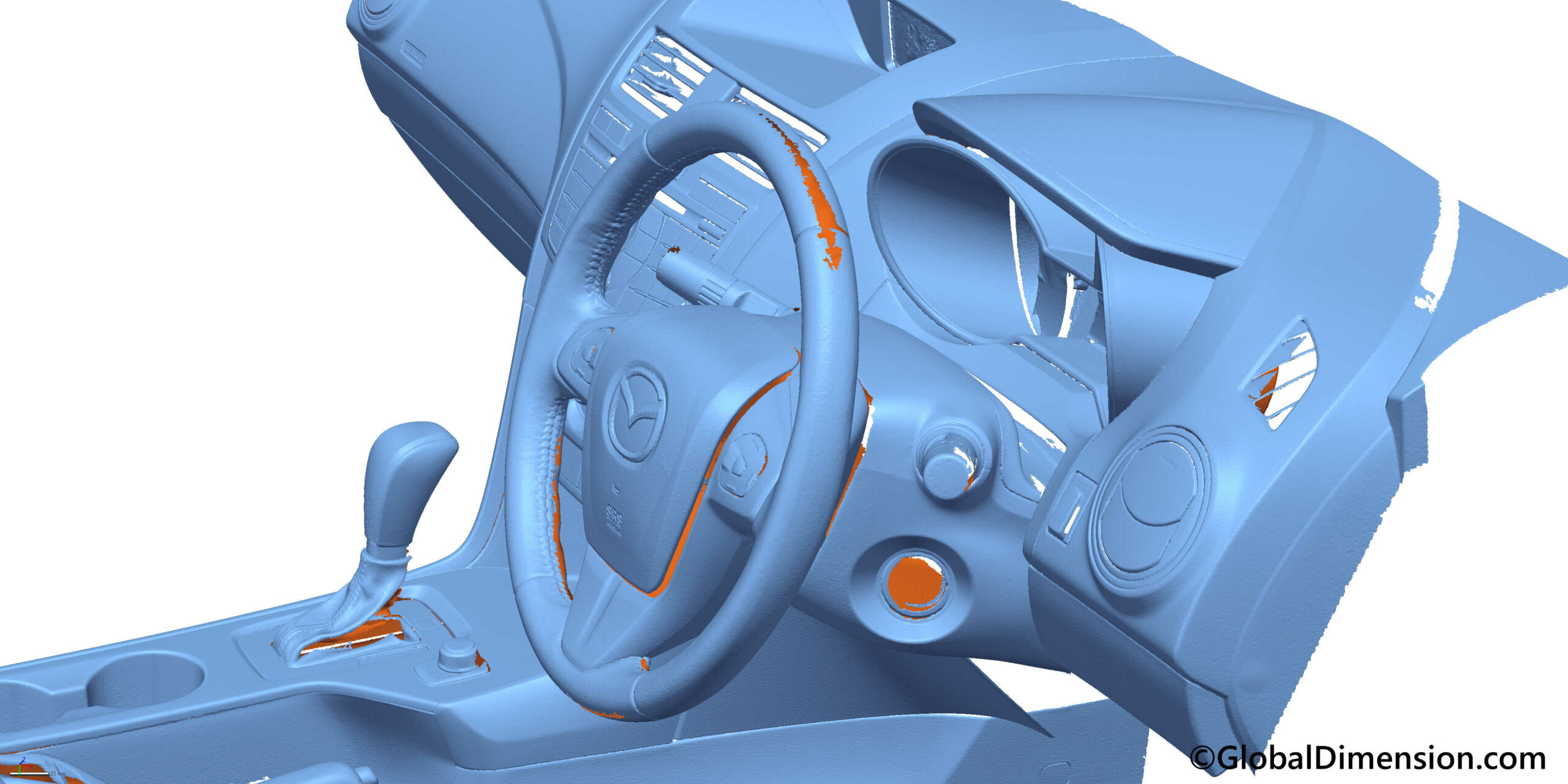 สร้าง CAD ไฟล์ โดย Creaform, Metra, C-Track, VX Elements, 3D Systems, Geomagic, DesignX, Wrap, และ SolidWorks.