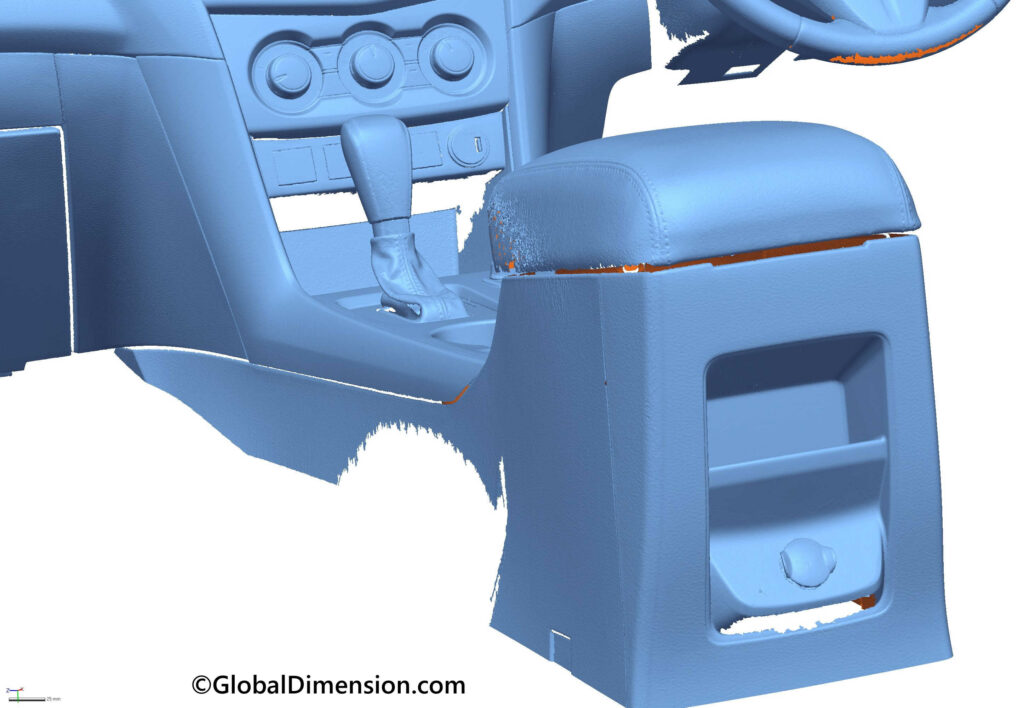 สร้าง CAD ไฟล์ โดย  Creaform, Metra, C-Track, VX Elements, 3D Systems, Geomagic, DesignX, Wrap, และ SolidWorks.