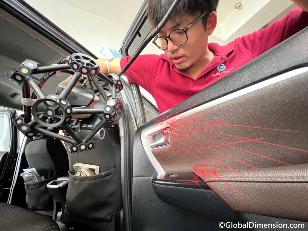 ใช้ซอฟท์แวร์ Geomagic DesignX, SolidWorks ของ 3D Systems และเครื่องสแกน 3D จาก Creaform